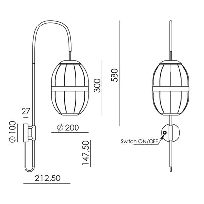 Aromas Pull G9 Wandleuchte 