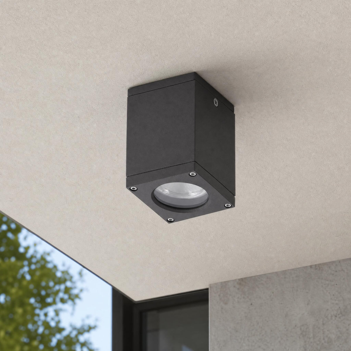 Dopo Cub C GU10 led Lampe anthrazit