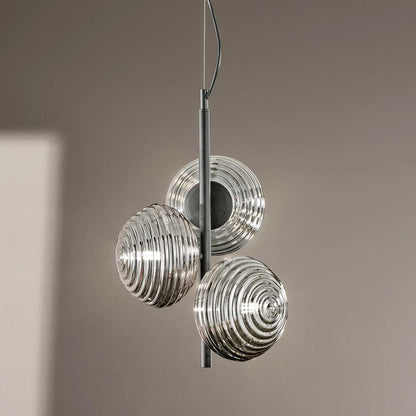 Faneurope Ripple LED závěsné skleněné svítidlo