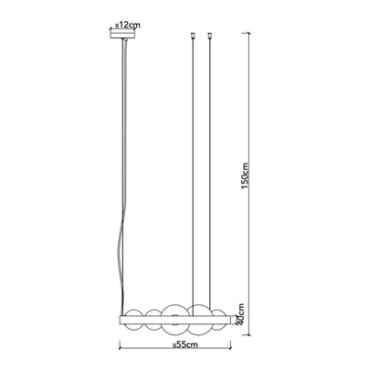 Faneurope Sonetto G9 kruhové závěsné svítidlo