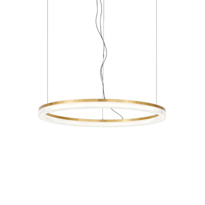 Ideal lux Crown LED kruhové závěsné svítidlo zlaté