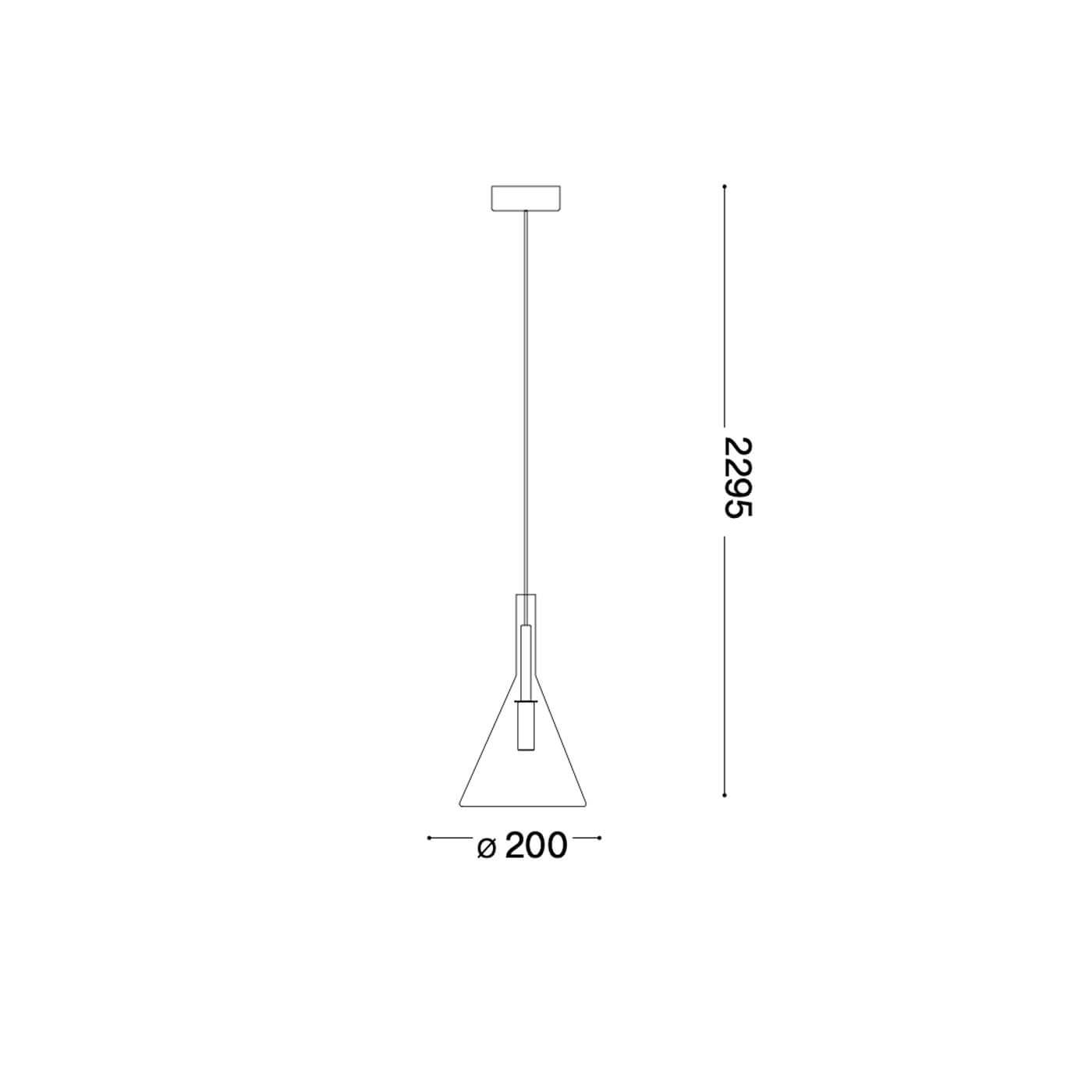 Ideal lux Empire G9 závěsné skleněné svítidlo