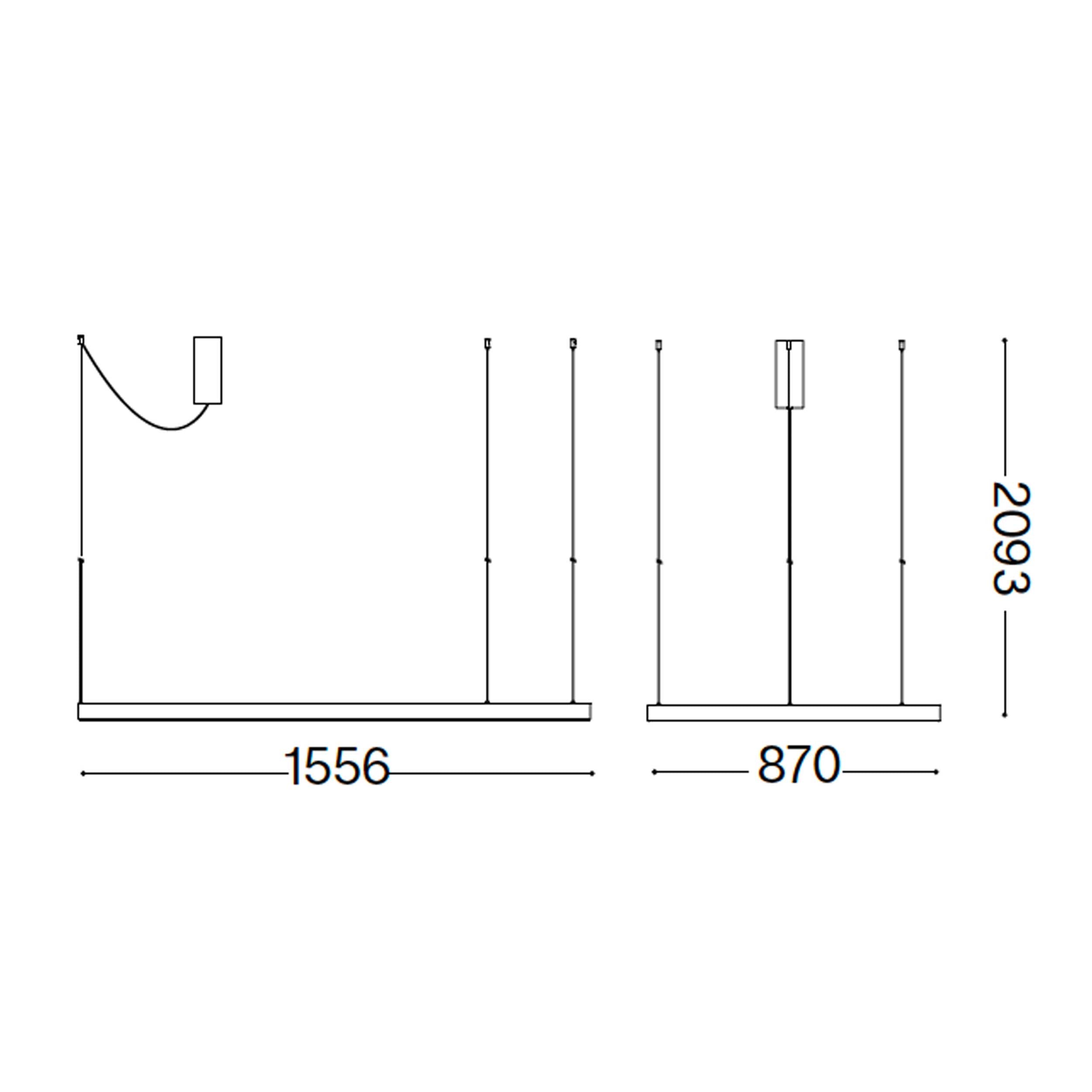 Ideal lux Waves LED-Pendelleuchte