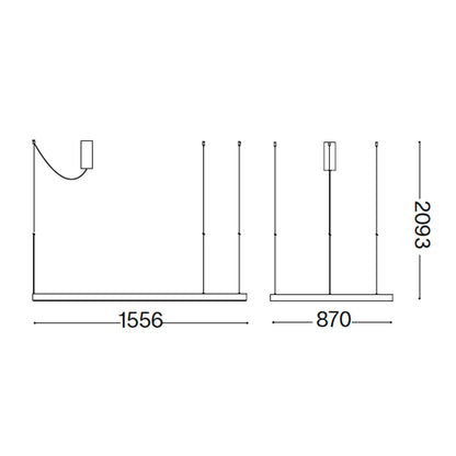Ideal lux Waves LED-Pendelleuchte