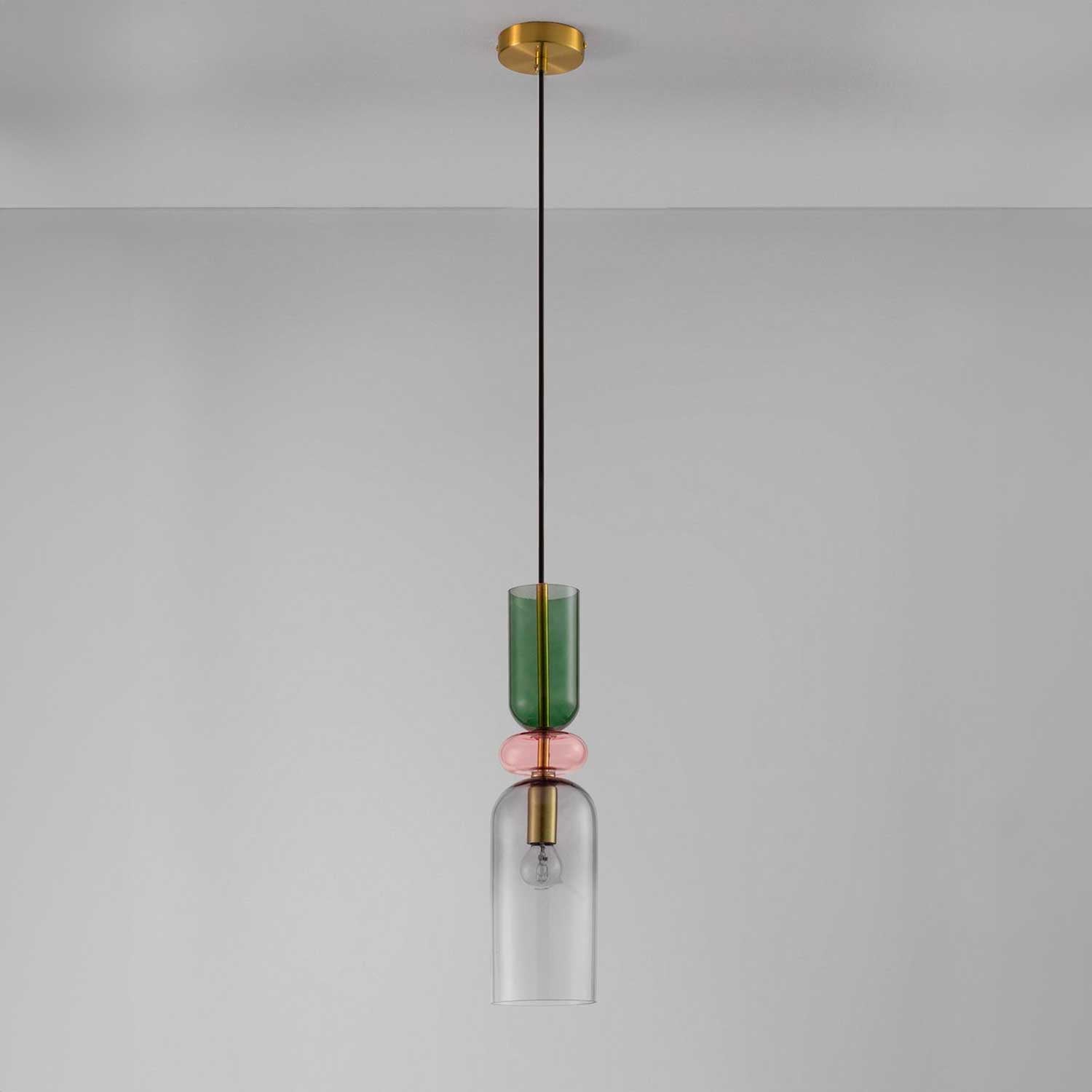 Nova Luce Murano E14 skleněné závěsné svítidlo