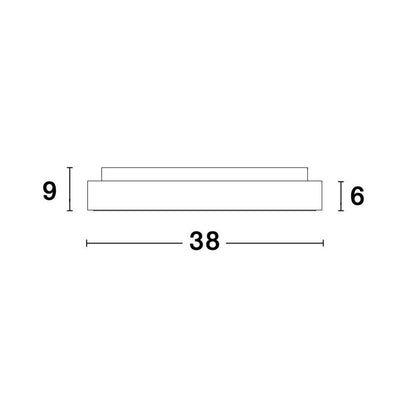 Nova Luce Rando Thin LED přisazené svítidlo stmívatelné