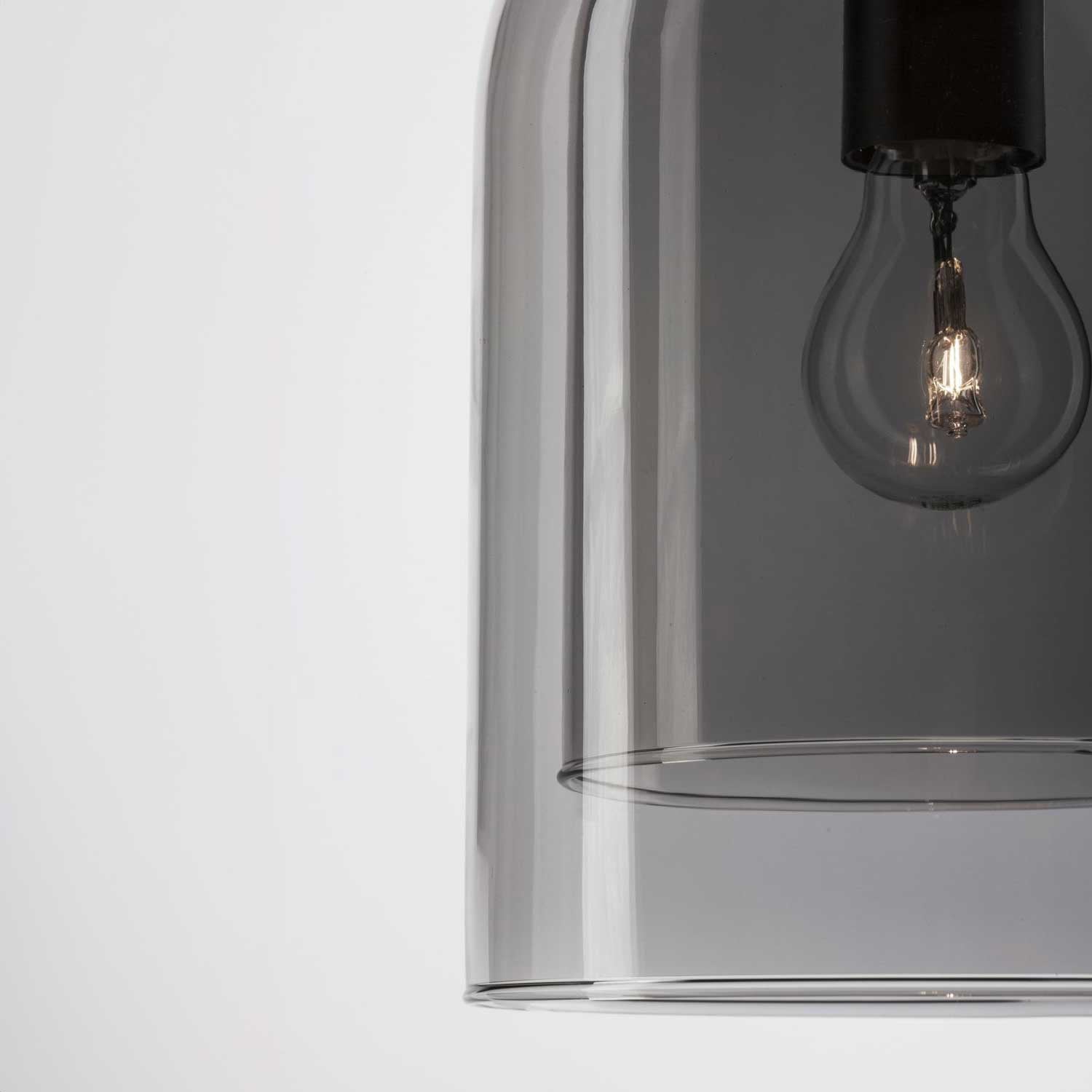 Nova Luce Velor single E27 skleněné závěsné svítidlo