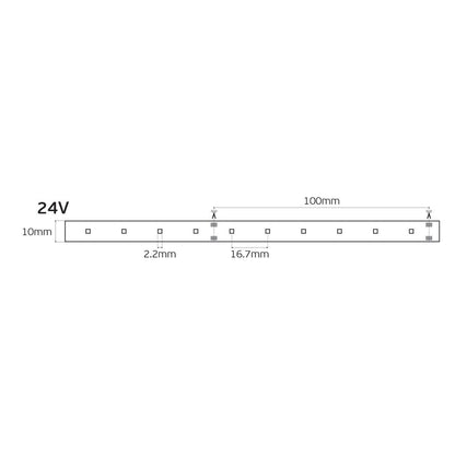 <i data-tl='DF7A349'>LED-Lichtband 24 V, CRI 90, IP 20, 2700 K (5 m)