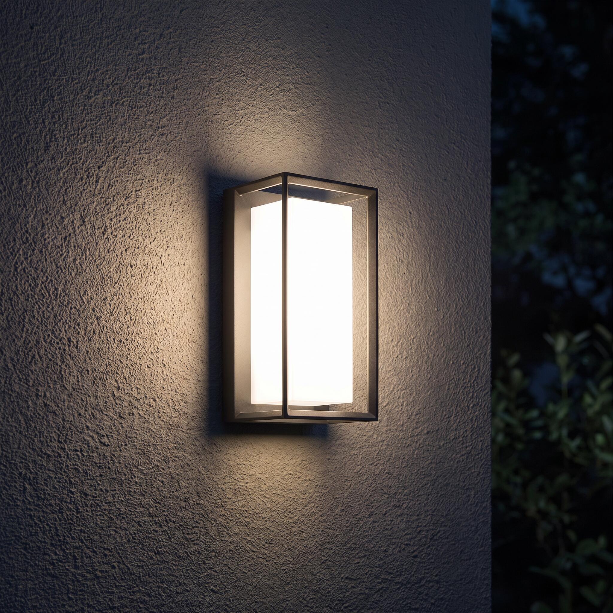 VK Light Neon LED Wandleuchte  IP65, rechteckig