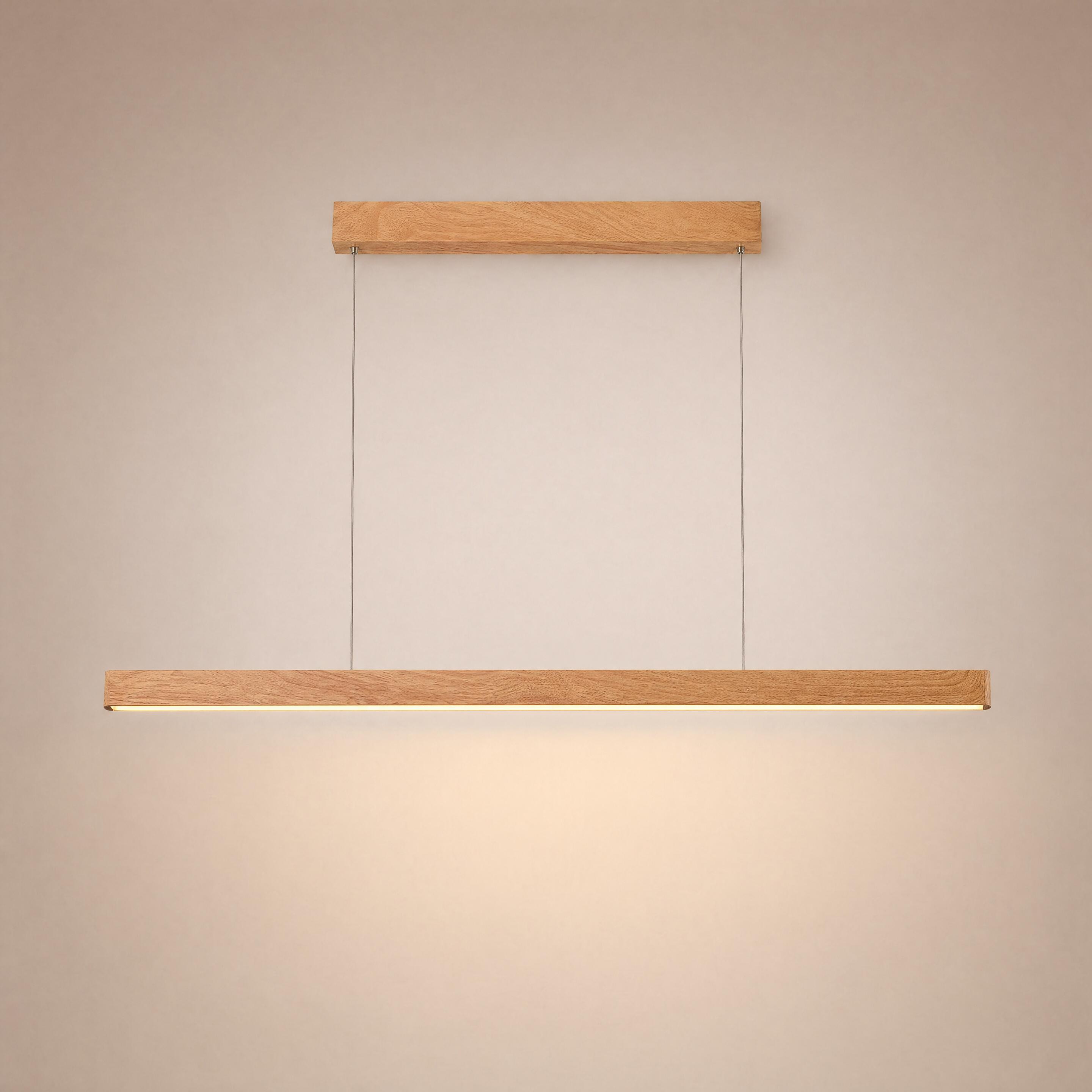 VK Light Orra LED hängende lineare Holzleuchte 