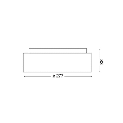 Ideal lux Ziggy LED kruhové stropní svítidlo bílé