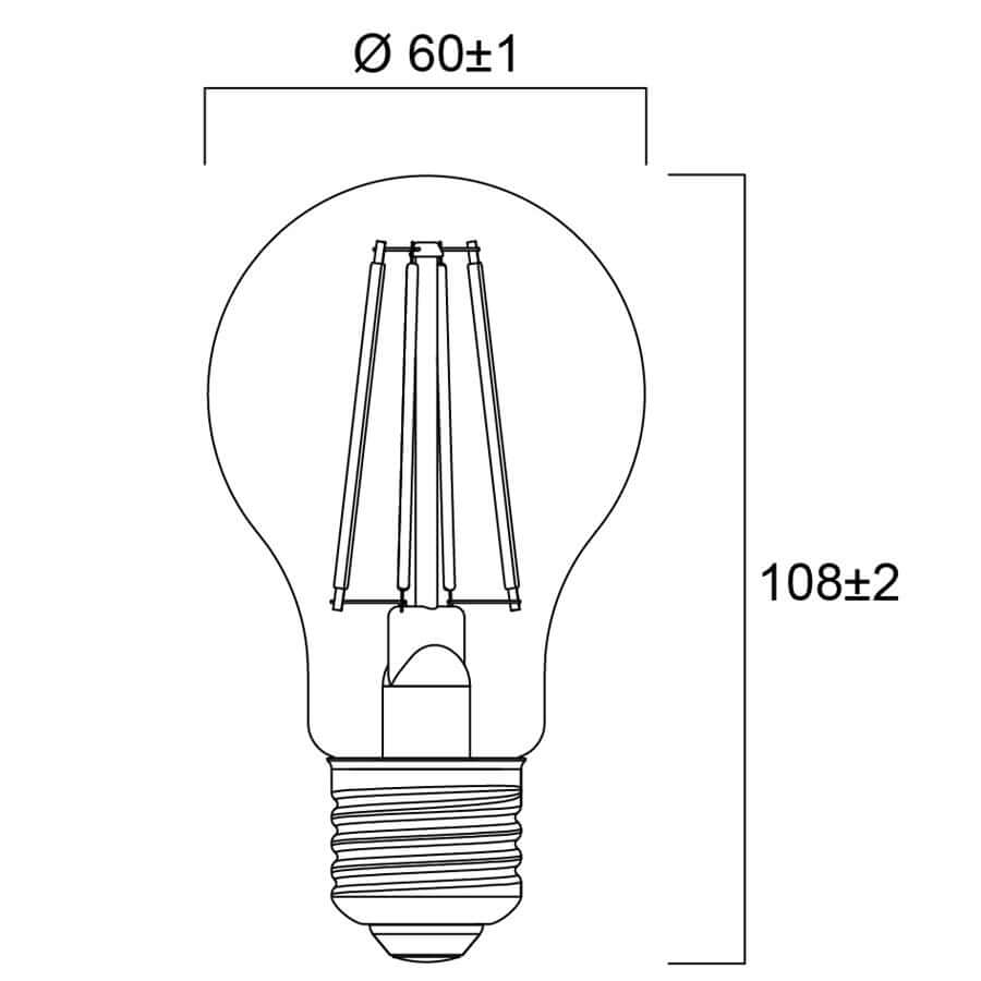 LED žárovka Sylvania RETRO E27 2700K 4.5W