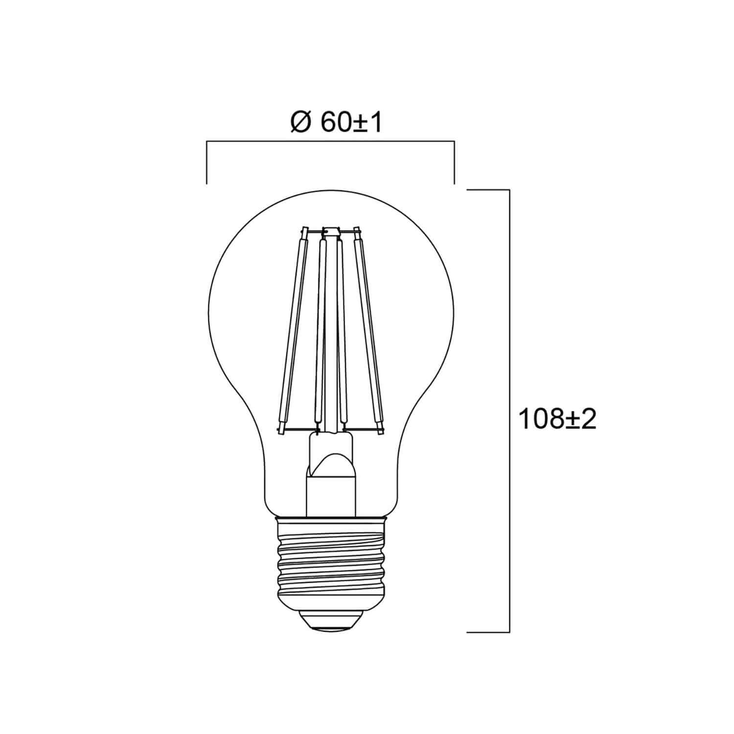 LED žárovka Sylvania RETRO E27 2700K 8W