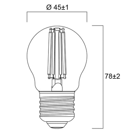LED žárovka Sylvania RETRO E27 2700K 6W