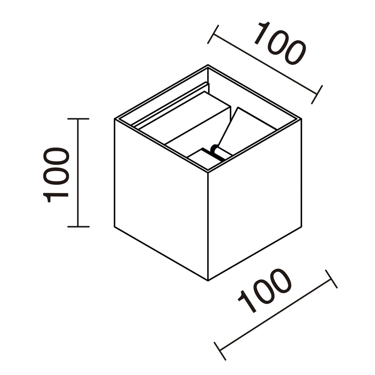 Dopo Beam up/down LED přisazené svítidlo černé