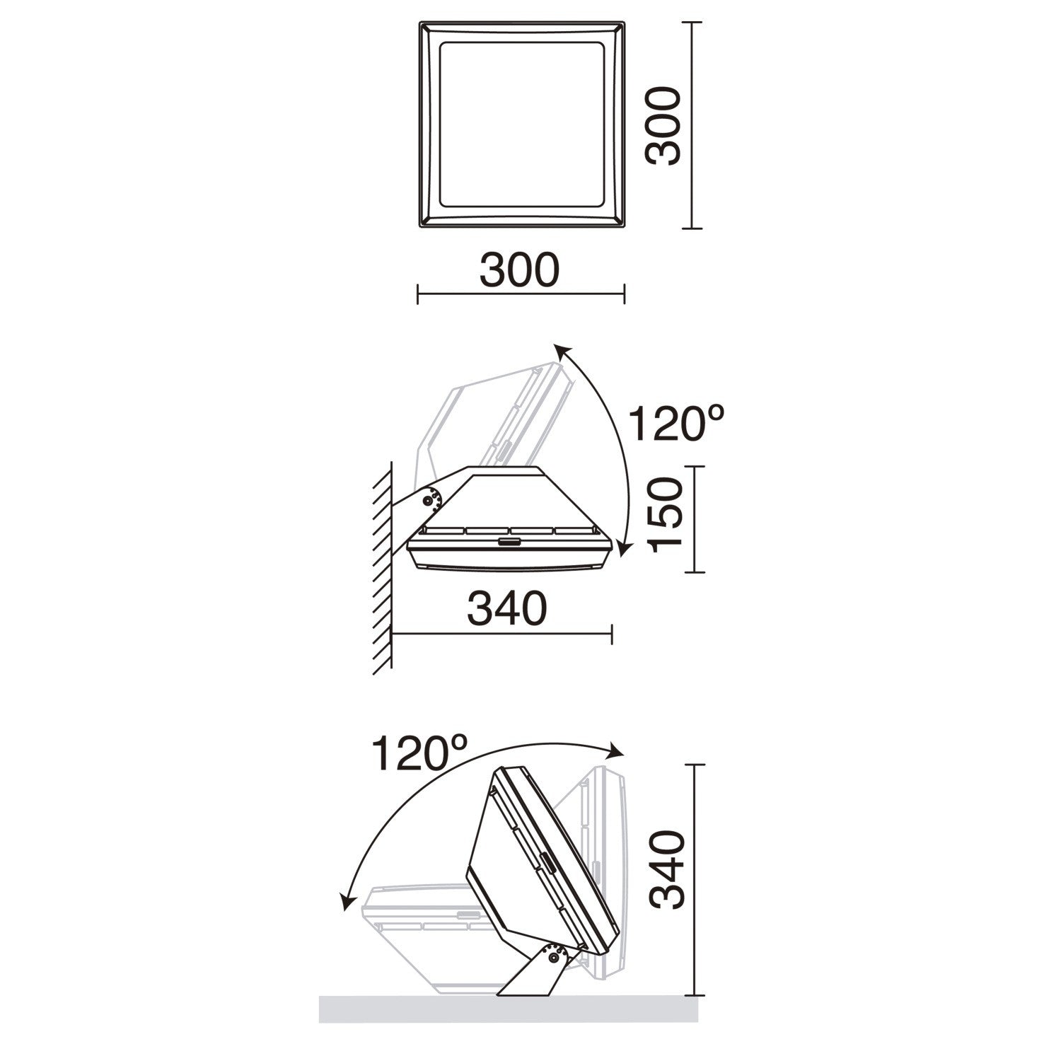 Dopo Cayu GX53 přisazené svítidlo