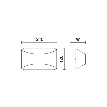 Exo Cooper LED nástěnné svítidlo bílé