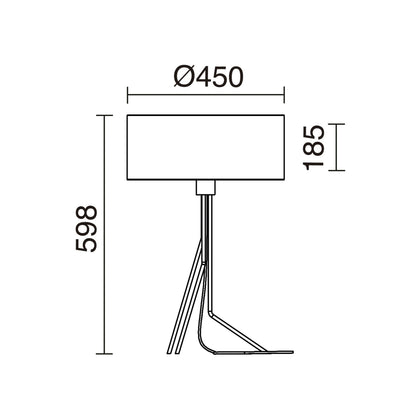 Exo Diagonal E27 stolní svítidlo měděné