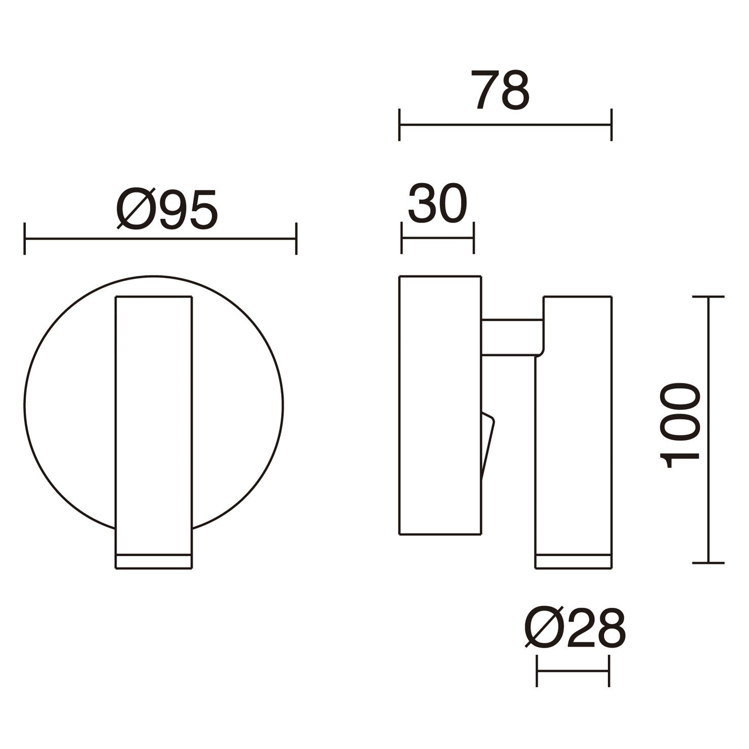 Exo Minimal LED nástěnné svítidlo bílé