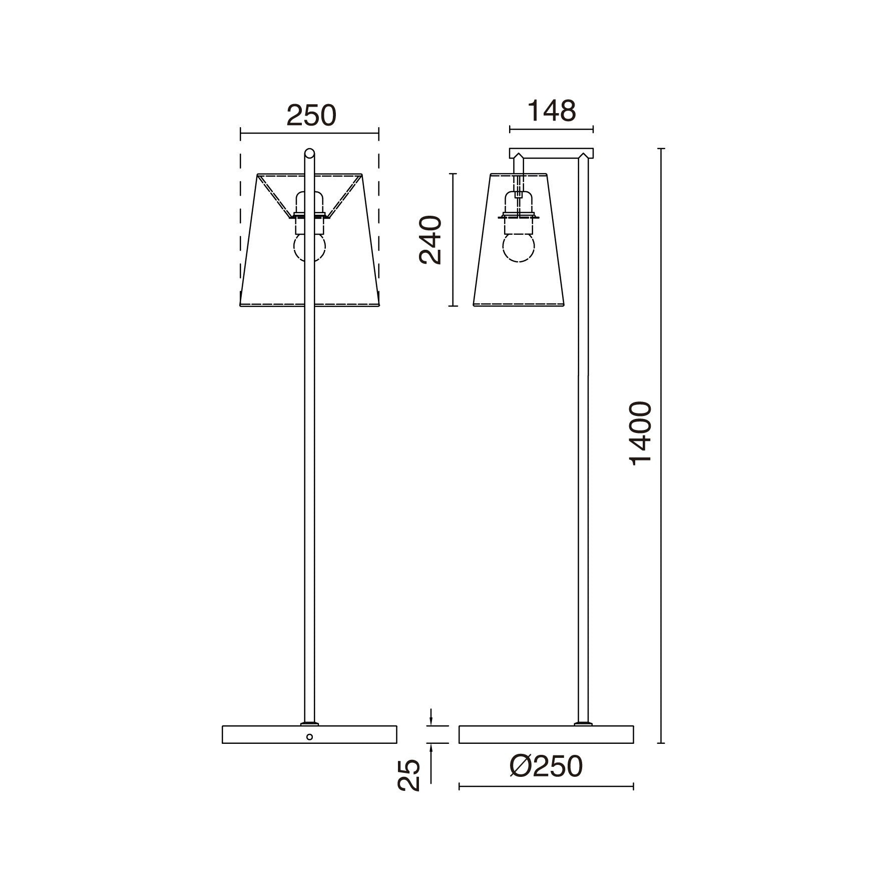 Exo Nemo F E27 stojací svítidlo bílé