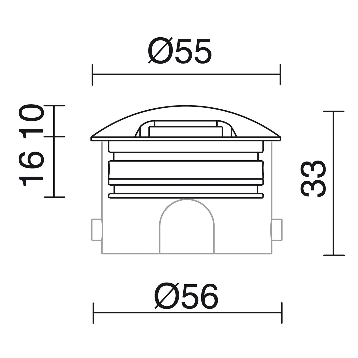 Cristher Nody CC L 2 Beam LED zápustné svítidlo