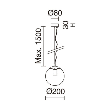 Exo Oxy čirá E27 závěsné svítidlo zlaté