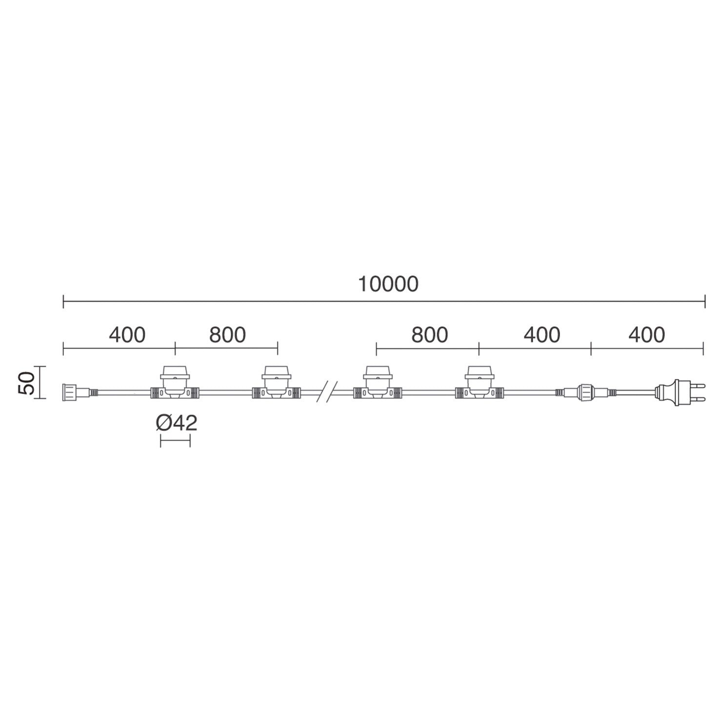 Dopo Ambientní světlo E27 Portofino Light