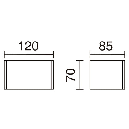 Exo Rett LED nástěnné svítidlo bílé