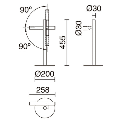 Exo Tania T LED stolní svítidlo černé