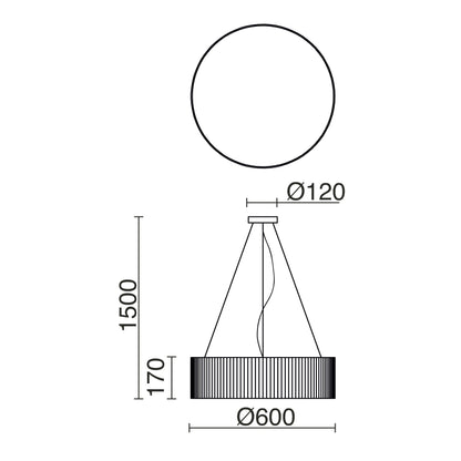 Exo Vorada C LED závěsné svítidlo béžové