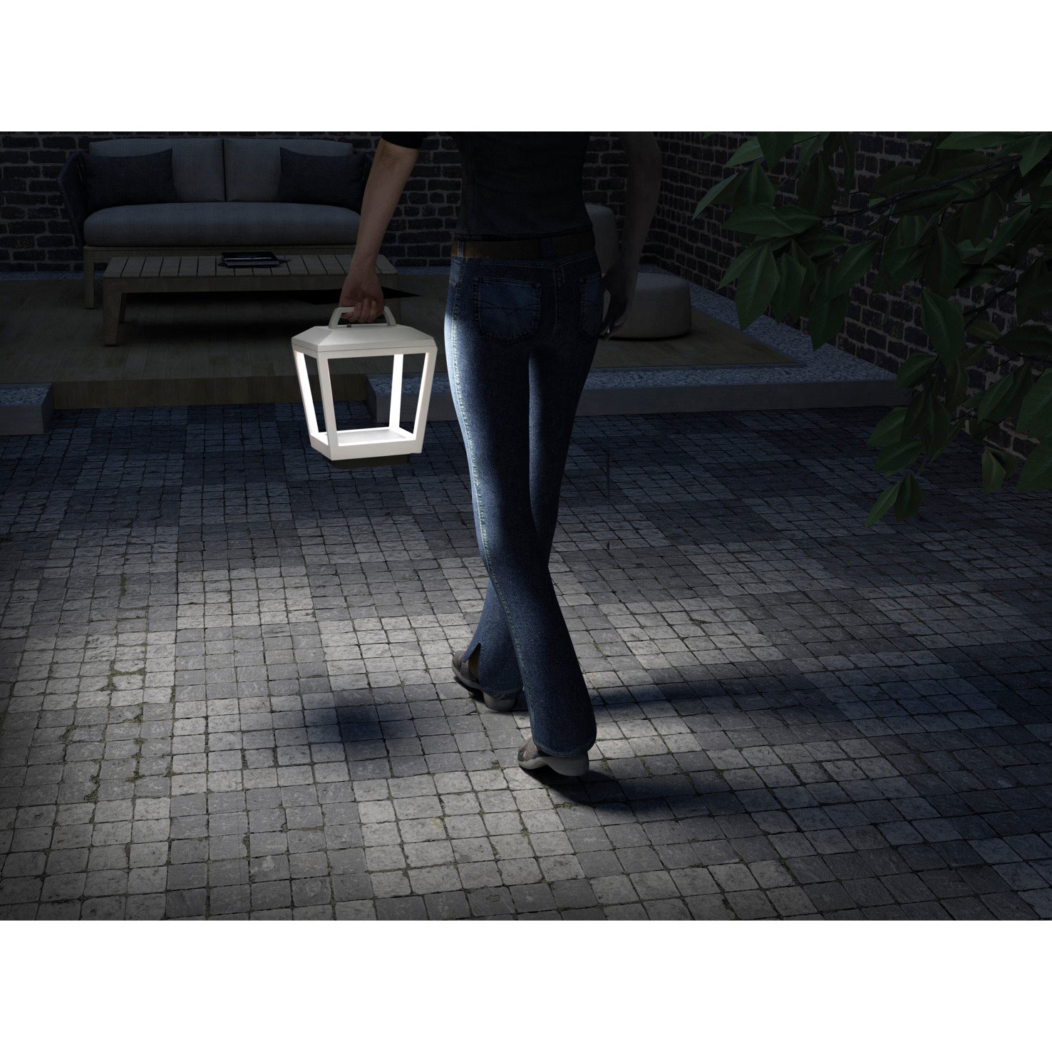 Dopo Bled LED přenosná lampa bílá