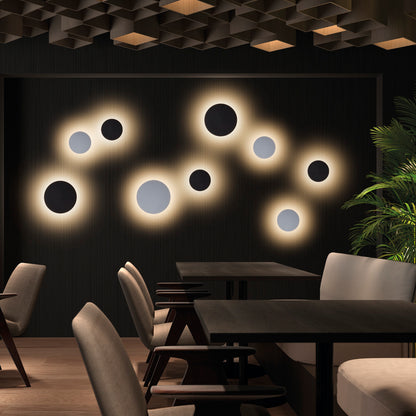 Exo Circular LED nástěnné svítidlo černé