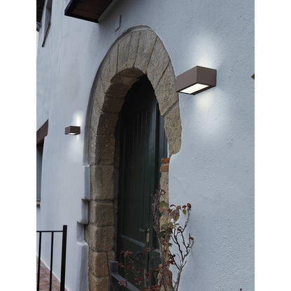 Dopo Isora up/down rectangle LED přisazené svítidlo černé