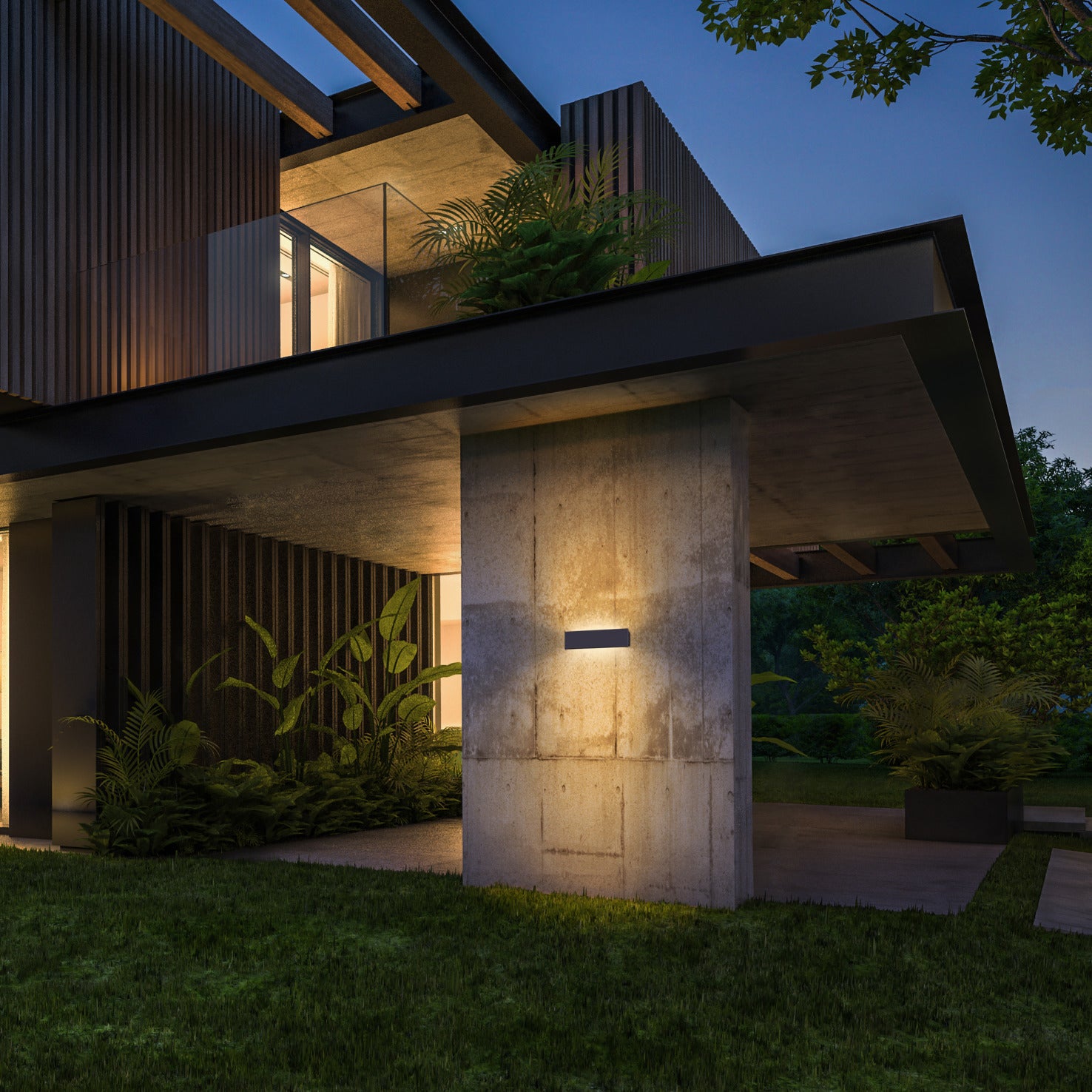 Cristher Stone wall LED přisazené svítidlo bílé