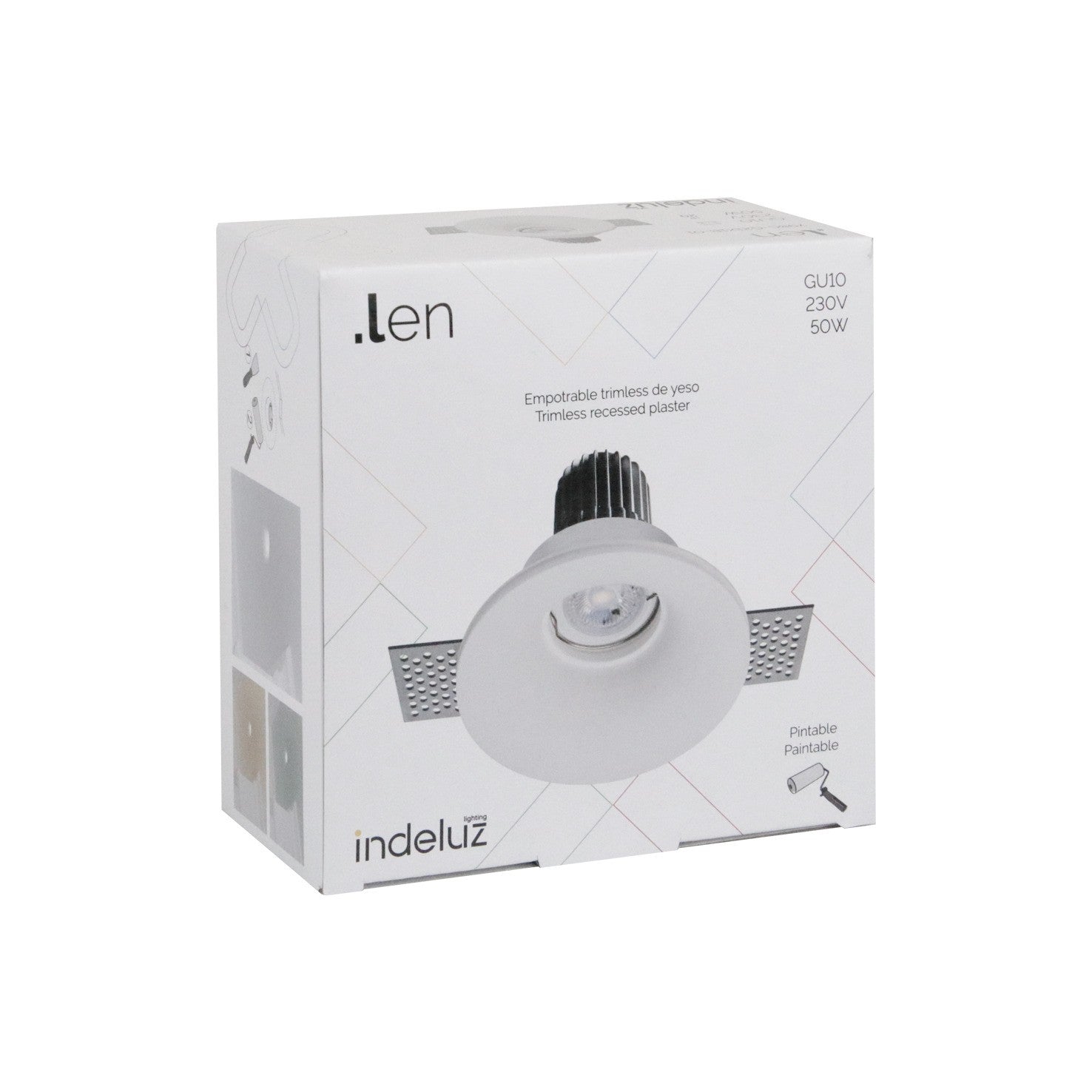Indeluz Trimless Len Round M GU10 zápustné svítidlo