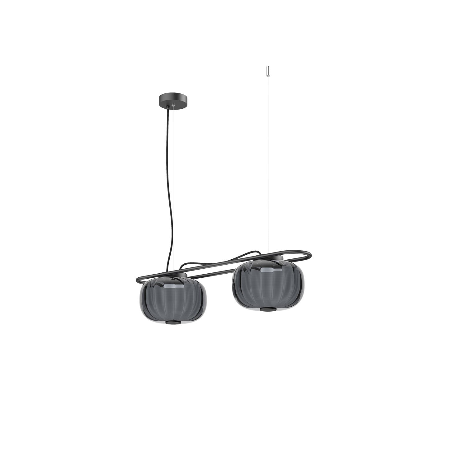 Exo KRISTA LED závěsné svítidlo šedé