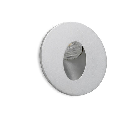 Indeluz Ligur Round LED zápustné svítidlo stříbrné