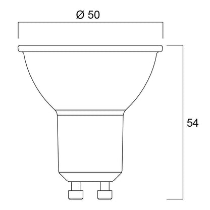 LED žárovka Sylvania Refled GU10 3000K 3.1W