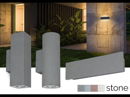 Cristher Stone wall round GU10 přisazené svítidlo červené